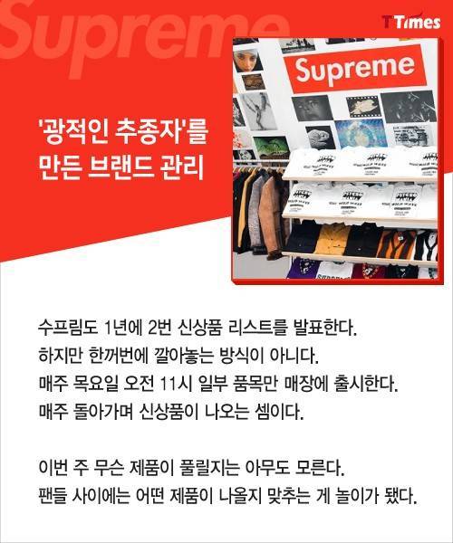 벽돌에 로고만 새겨 팔아도 완판되는 수프림