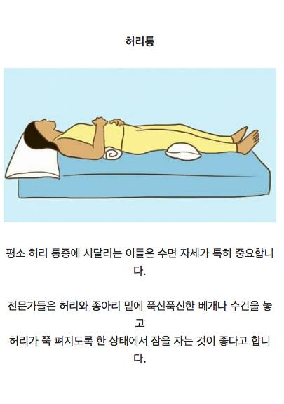 자세만 바꿔도 통증이 덜해지는 이유