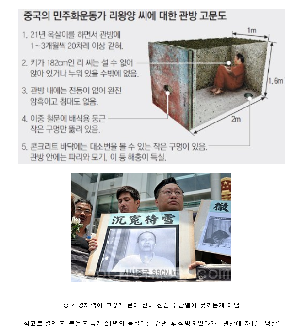 중국에서 민주화 운동하다가 잡히면 가는 감옥.jpg