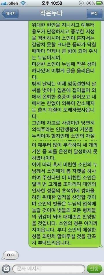 누나에게 보내는 동생의 문자.jpg