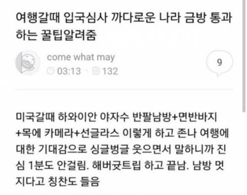 여행갈때 입국심사 까다로운 나라 금방 통과하는 꿀팁