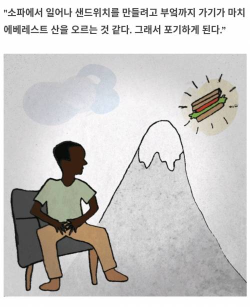 우울증의 신체적 고통을 그림으로 표현한다면?