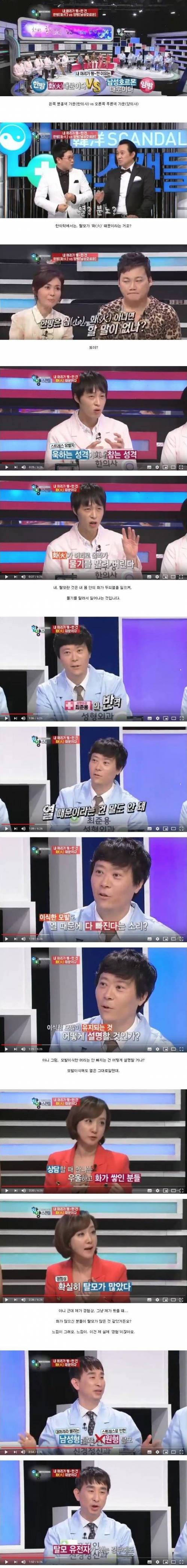 [스압] 머머리가 되는 이유 한의사 vs 의사 배틀