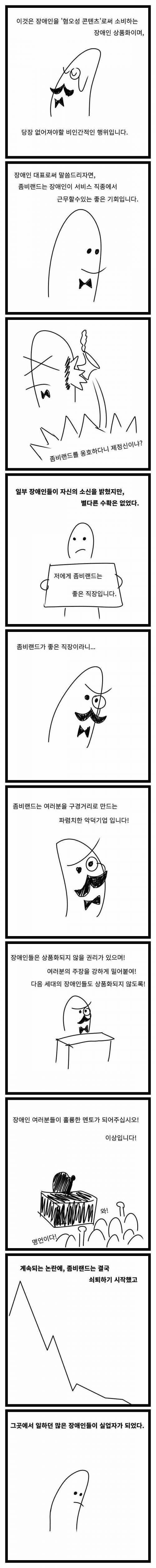 [스압] 좀비랜드 : 장애인의 상품화.manhwa