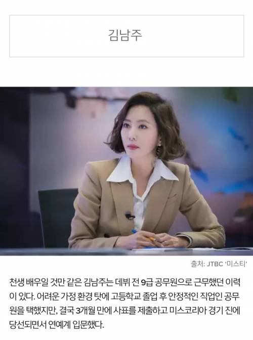 9급공무원 출신 연기자.jpg