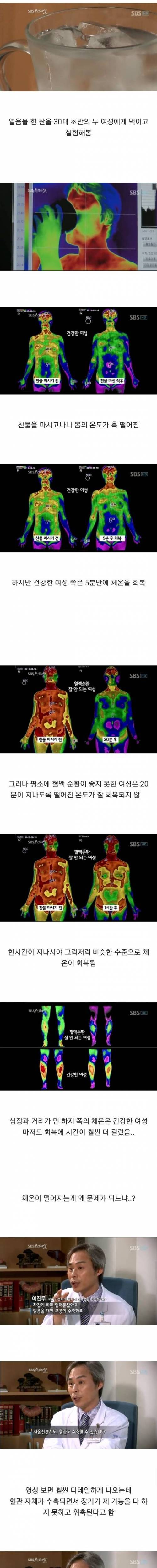 [스압] 으어~른 : 찬물 마시지 마라~