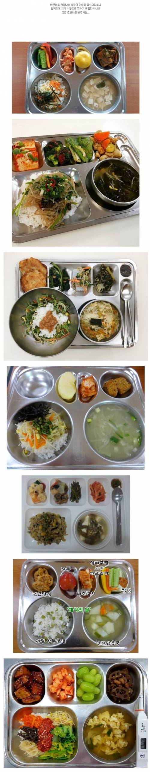 [스압] 채식의 날 학교급식.jpg