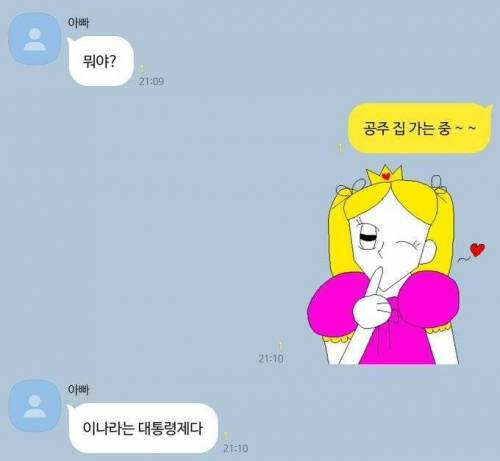 아빠한테 공주티콘 써봤음.jpg