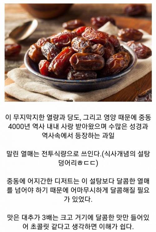 중동의 디저트가 달콤한 이유