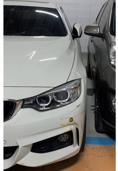 매번 경차 자리 두개먹고 주차하는 bmw 참교육 시전.jpg