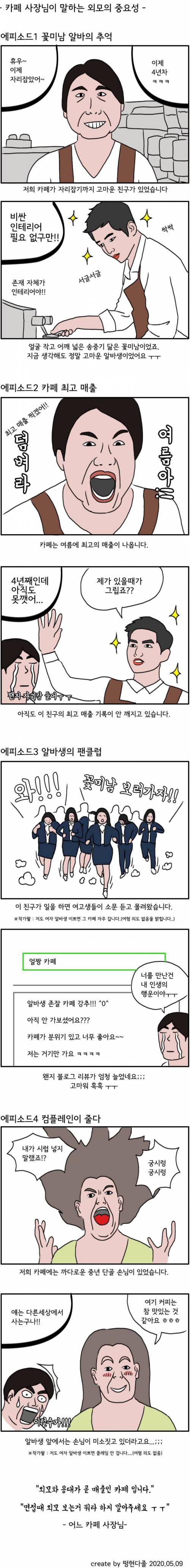 카페 사장이 말하는 외모의 중요성 .JPG