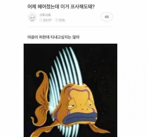 [스압] 헤어졌는데 이거 프사해도 돼?.jpg