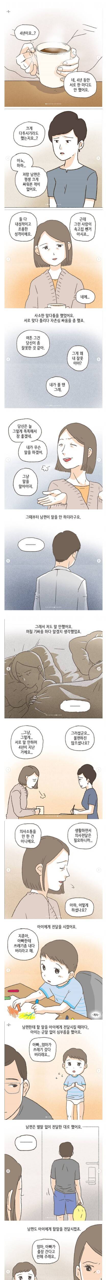 [스압] 4년 동안 대화를 안한 부부가 이혼한 사례.jpg