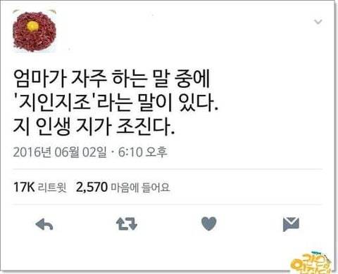 엄마가 자주하는 말 중에 와닿았던 말.twt