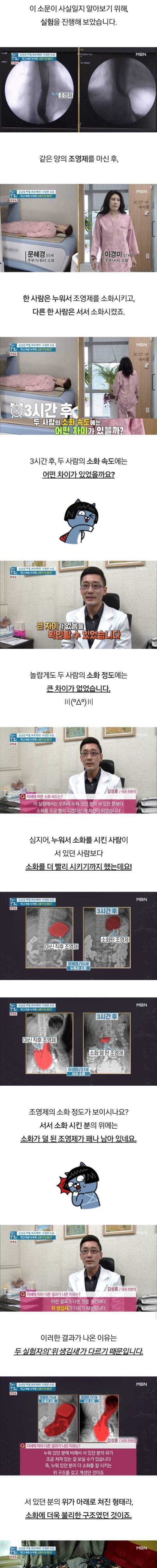 [스압] 밥 먹고 바로 누워도 된다?