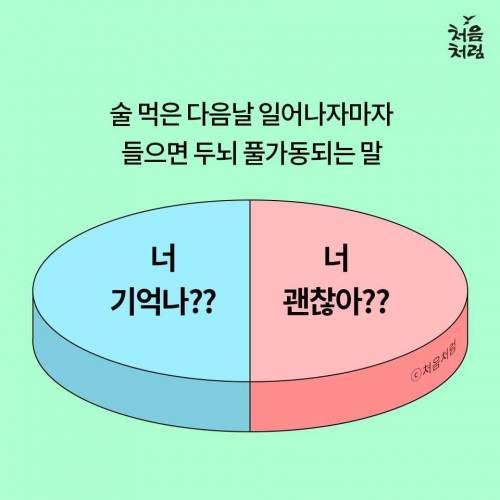 술 먹은 다음날 들으면 두뇌 풀가동되는말 top2