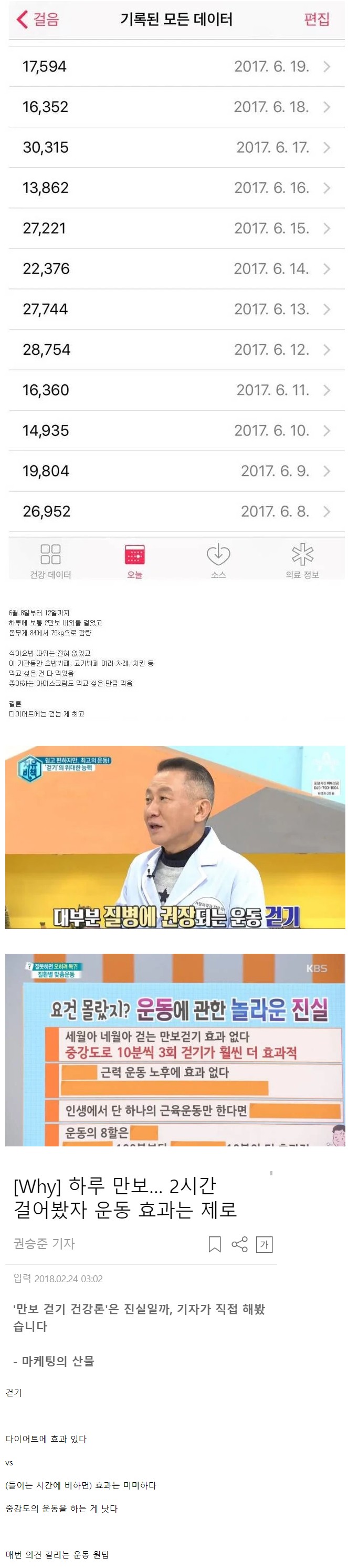 운동 효과 논란