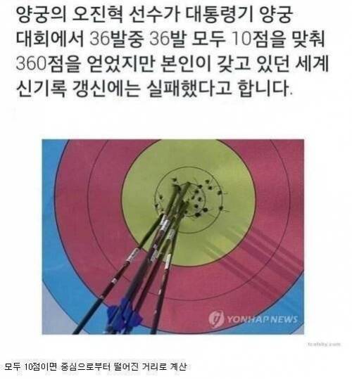 양궁 국가대표 오진혁 세계 기록 경신 실패.jpg