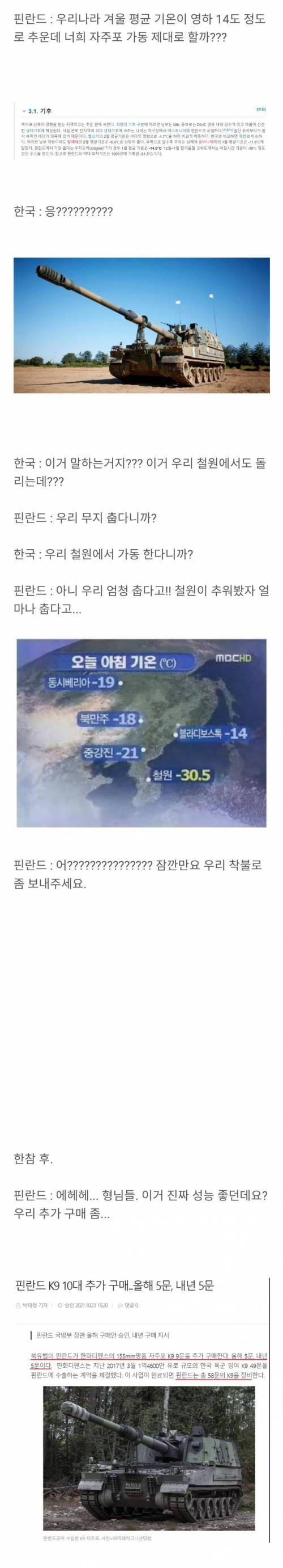 야, 핀란드 무지 추운데 너희꺼 작동 할까?