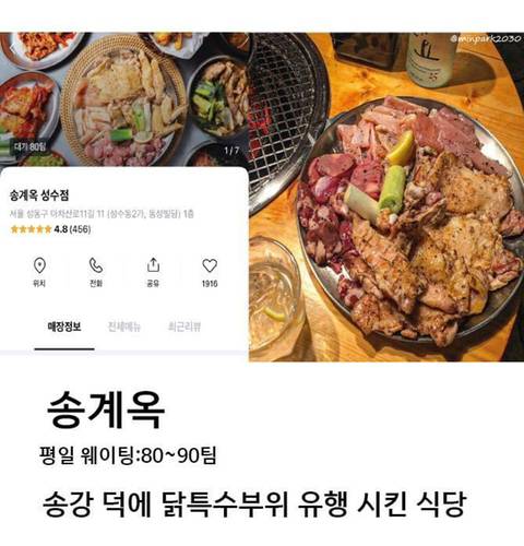 최근 테이블링에서 풀어버린 웨이팅 오지는 맛집 순위