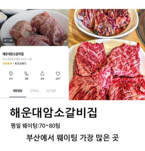 최근 테이블링에서 풀어버린 웨이팅 오지는 맛집 순위