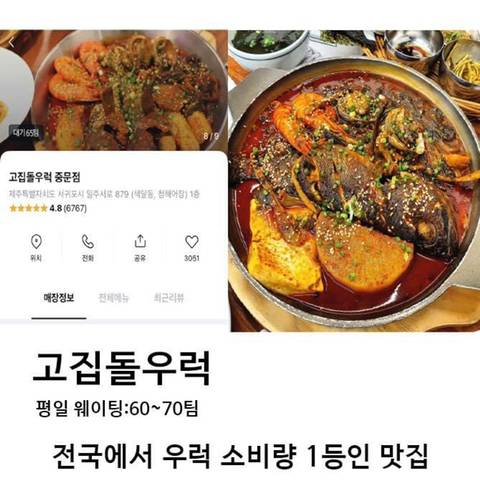 최근 테이블링에서 풀어버린 웨이팅 오지는 맛집 순위