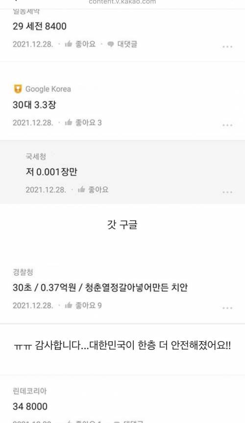 블라인드 26~33세 연봉