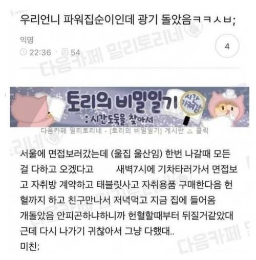 어느 파워집순이의 광기