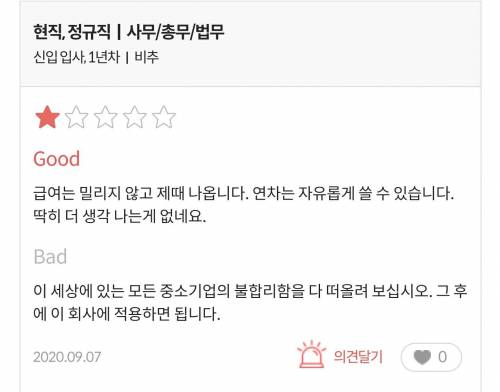 어느 기업후기