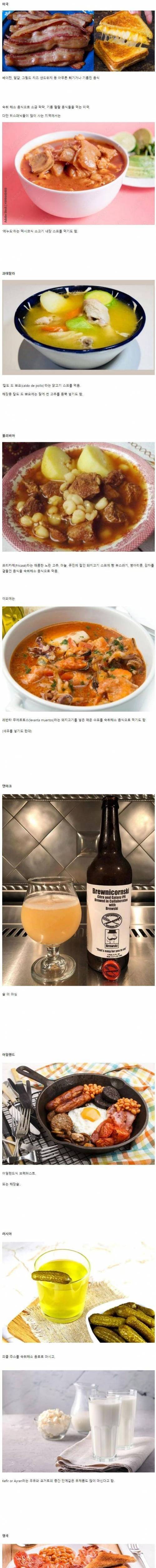 세계 각국 숙취해소 음식.jpg