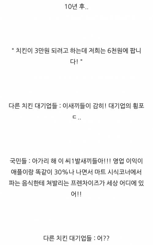 과거와 현재의 치킨대란 차이