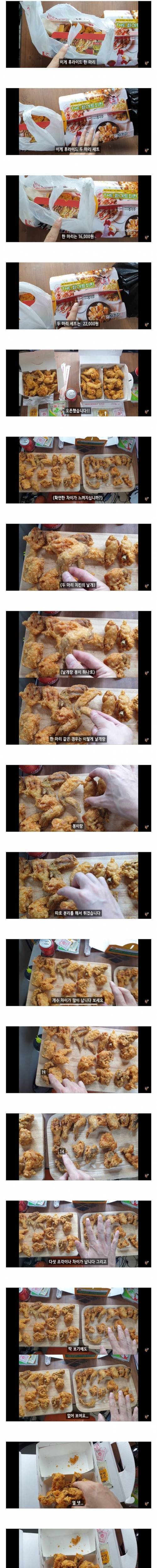 한마리 치킨과 두마리 치킨의 닭크기 차이.jpg