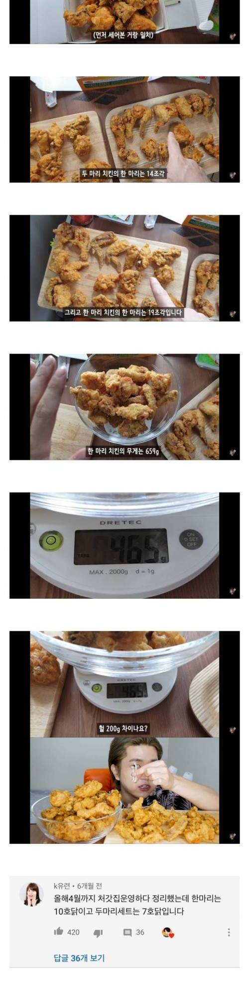 한마리 치킨과 두마리 치킨의 닭크기 차이.jpg