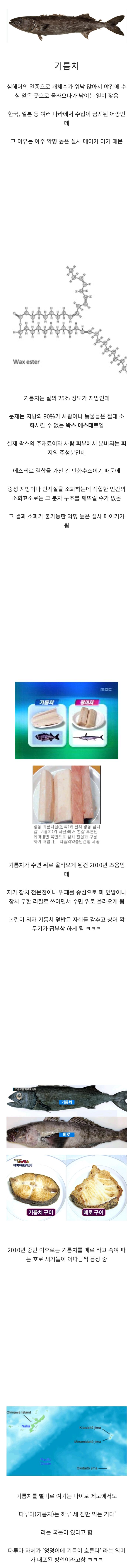 싱글벙글 설사 메이커로 악명 높다는 생선