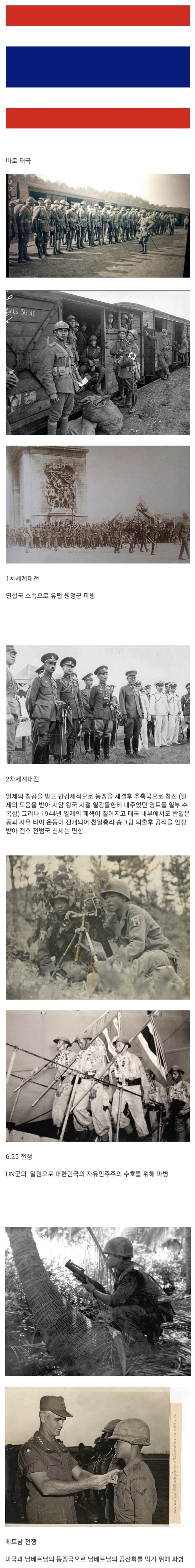 의외로 큰 전쟁들 다 참전한 국가