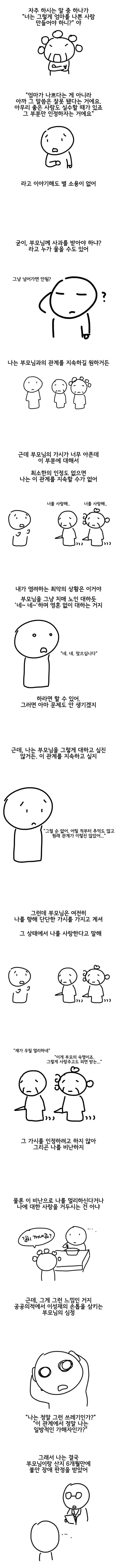 부모와의 관계가 너무 힘든데 죽고싶어요..manhwa