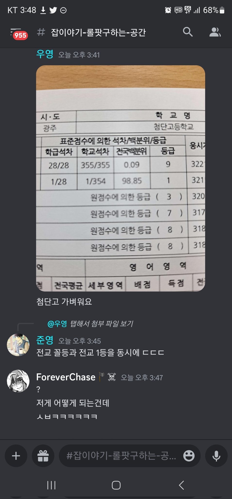 전교 1등이자 전교 꼴찌