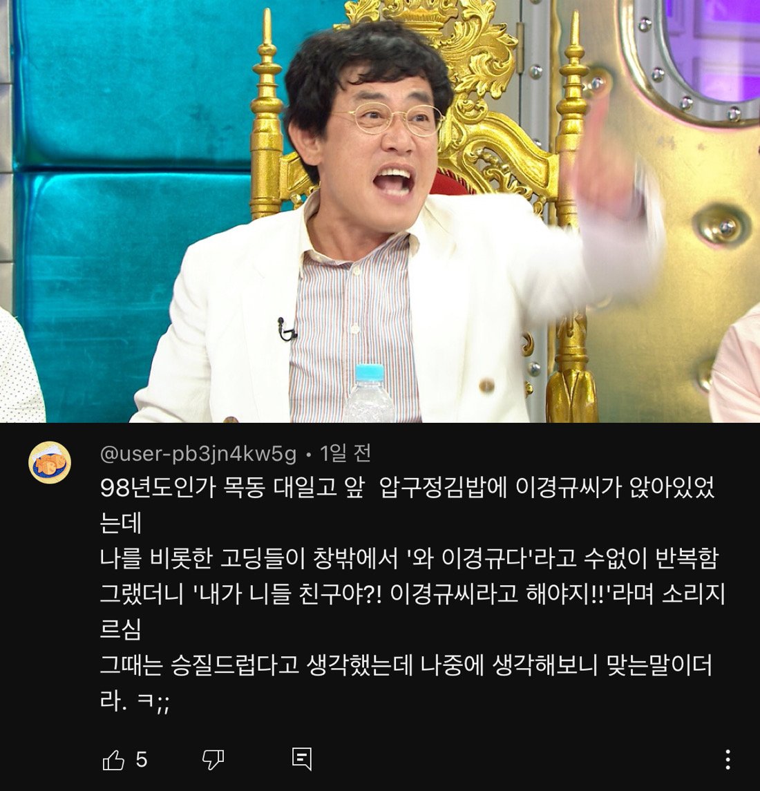 실제로 연예인 본 댓글 모음