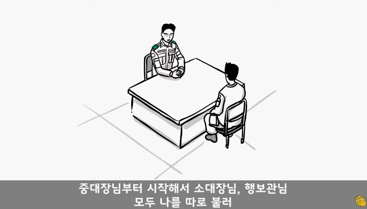 전역 2주전에 자신이 면제 인걸 알게된 군인