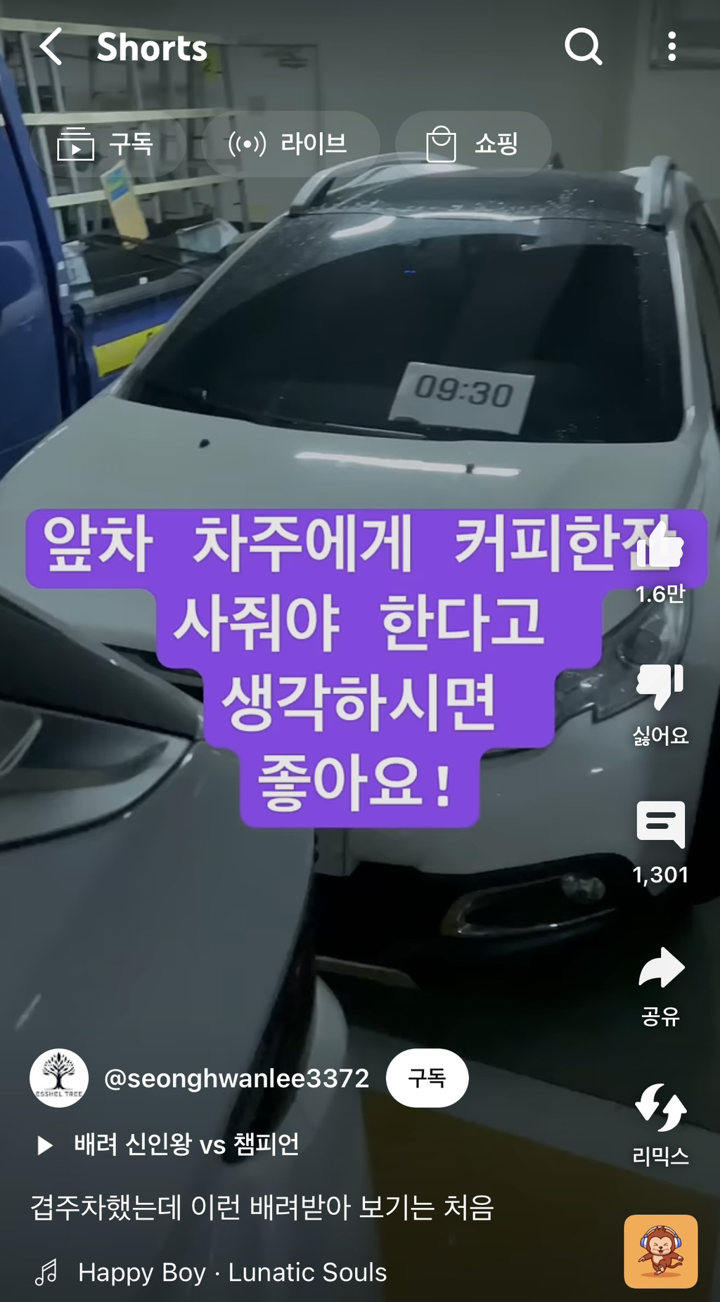 천재적인 이중주차 발상