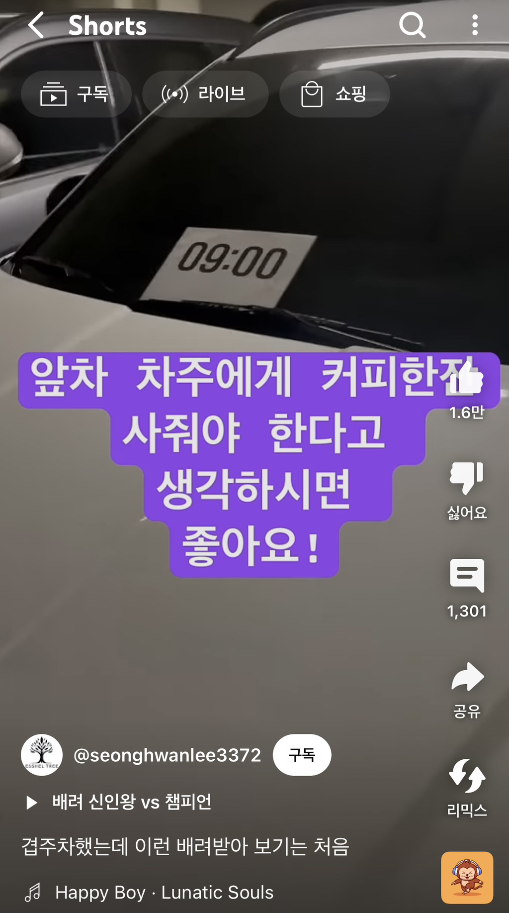 천재적인 이중주차 발상