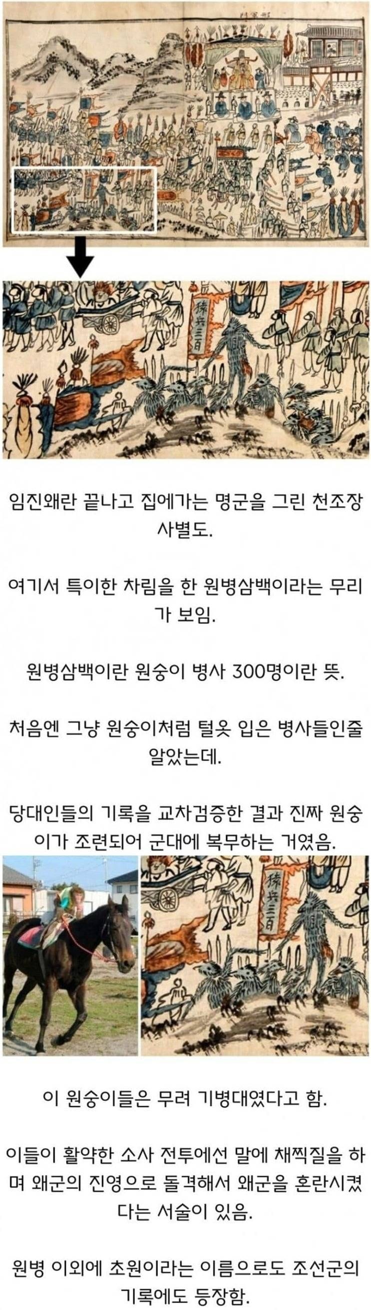 임진왜란 당시 300의 원병.