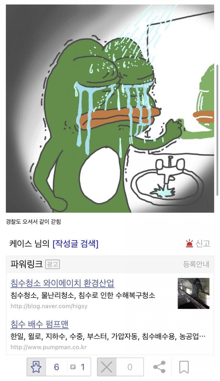 폭우에 갇혀 경찰을 부른 디시인.jpg