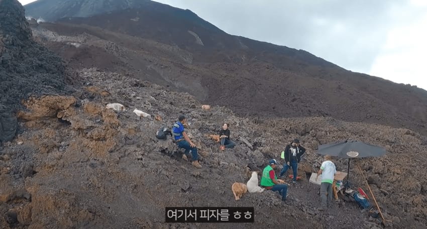 인간 따라 화산에 오른 강아지들의 최후.jpg