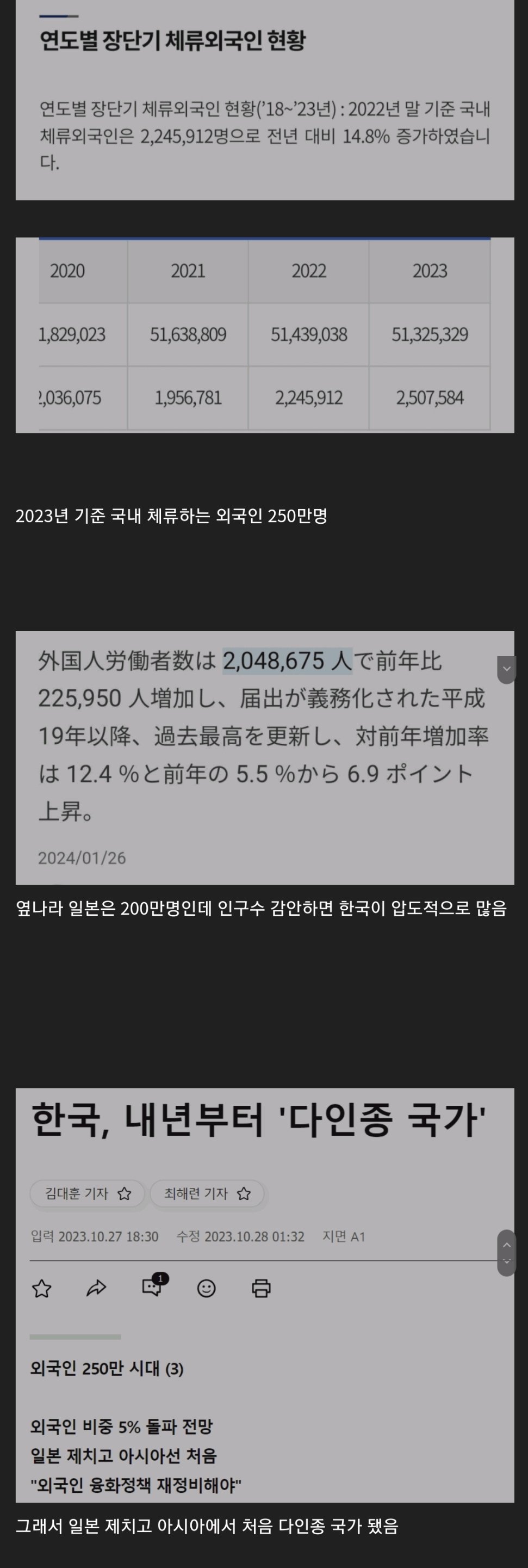 한국이 다인종 국가로 분류되는 이유 ㄷㄷ