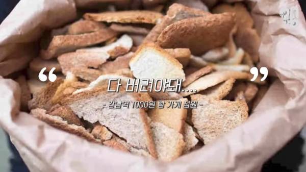 스압) 1000원 빵🍞집이 계속 사라지는 이유