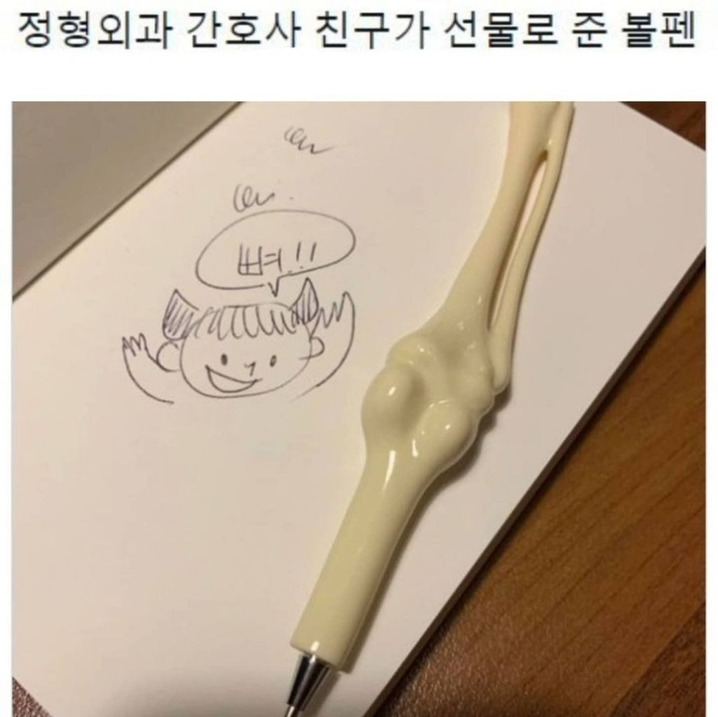 정형외과 간호사 친구가 선물로 준 볼펜