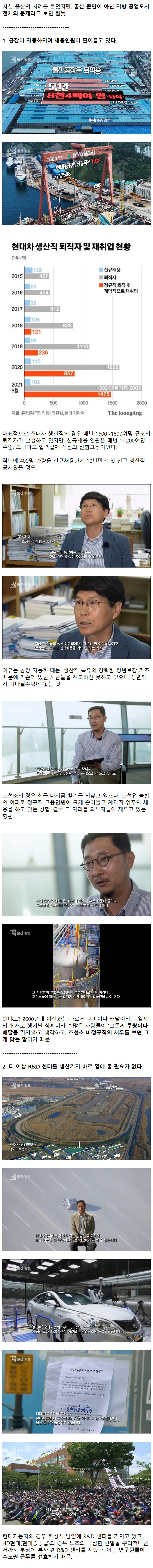 사람들은 왜 울산을 떠나고 있는가?