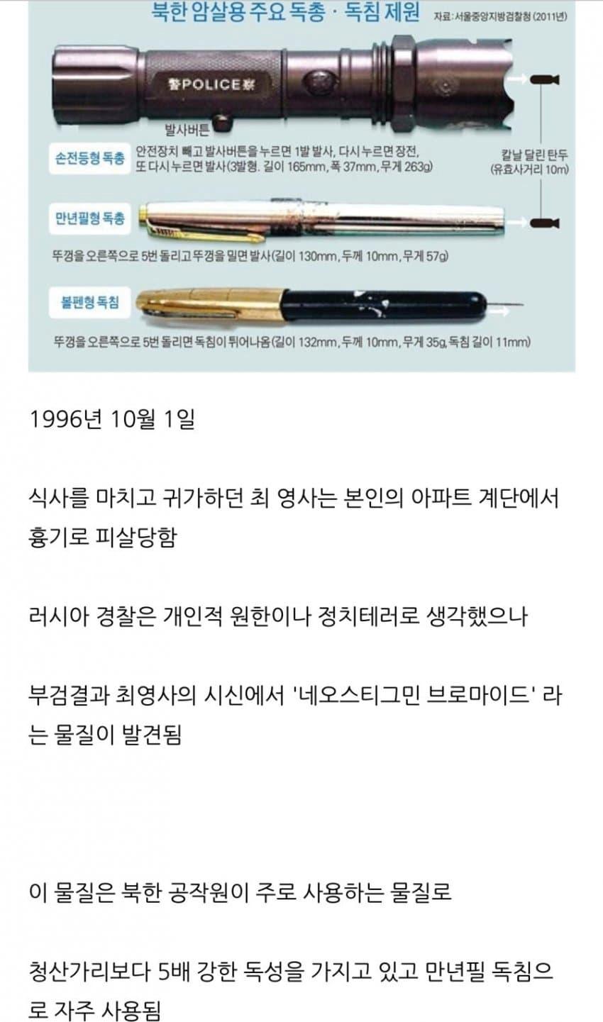 북한에게 살해당한 국정원 요원