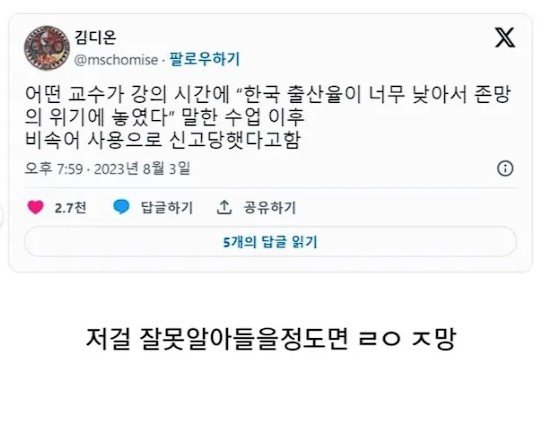 다소 심각하다는 대한민국 문해력 근황